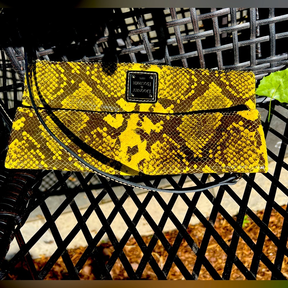 Dooney & Bourke Faux Snakeskin Clutch/Handbag